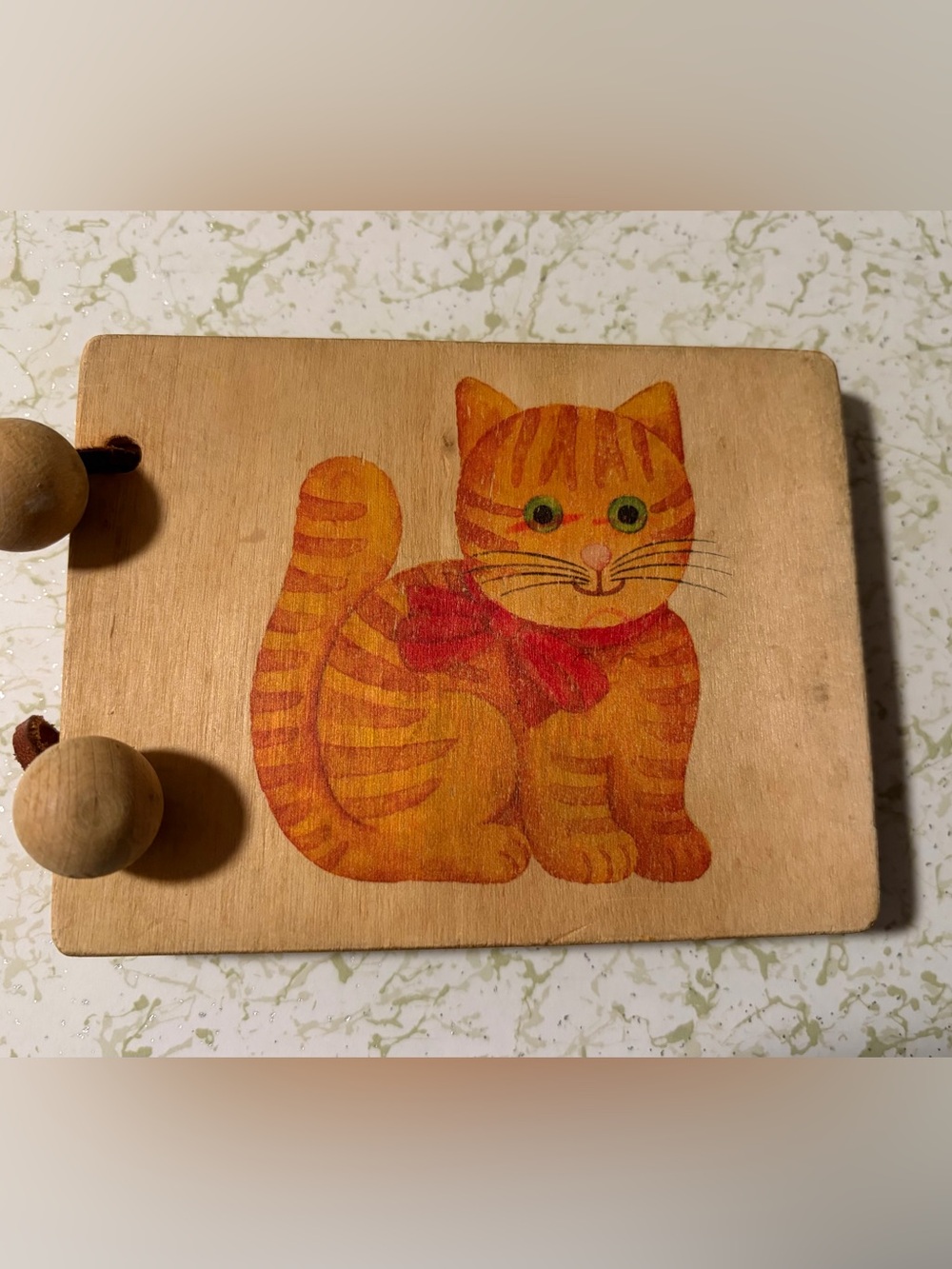 Vintage Siebert Spiel AG Zürich 3942 Wooden Children’s Picture Book Swiss